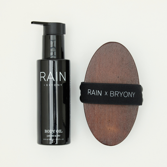 RAINxBryony Body Oil + Brush